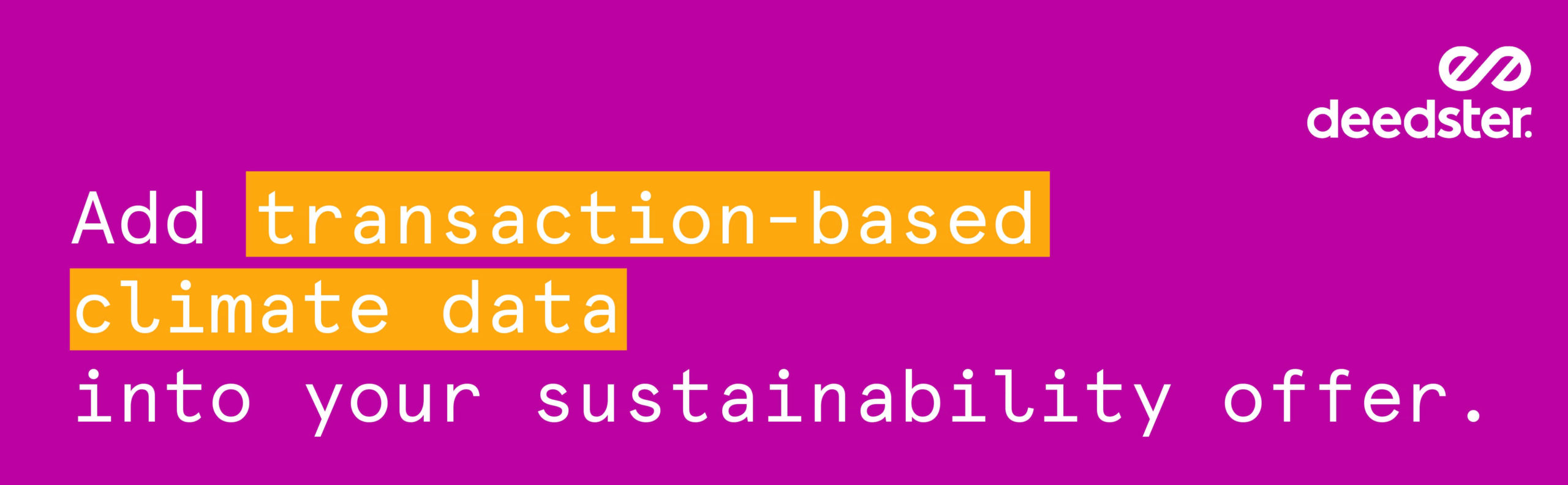 Transaction-based climate data