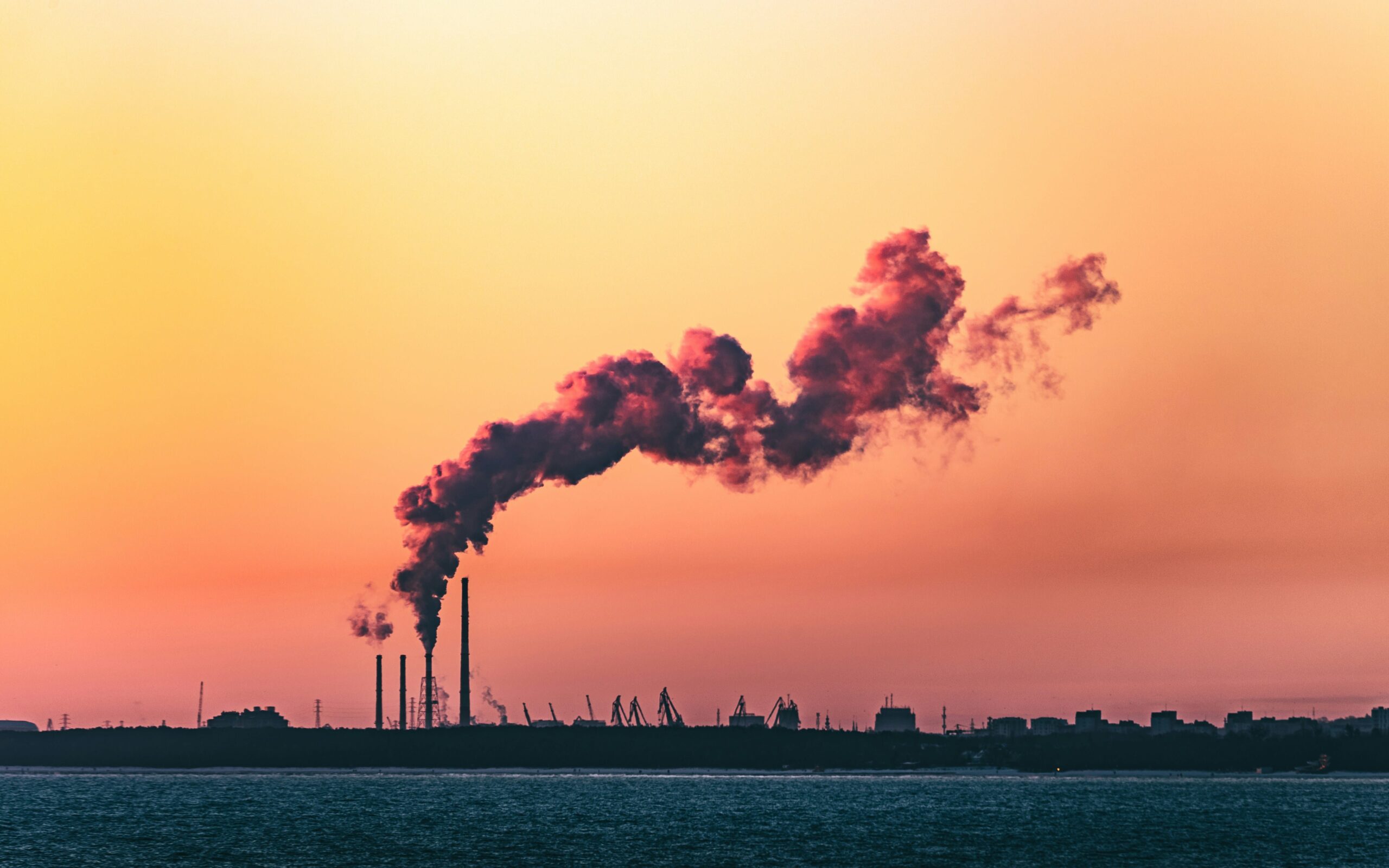 Emissions rising into the air contributing to global warming